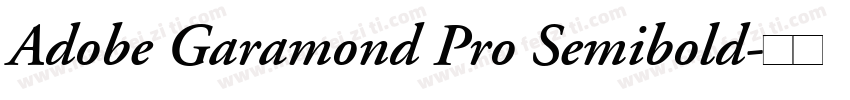 Adobe Garamond Pro Semibold字体转换